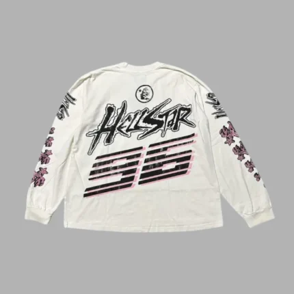 Hellstar Brain Racer Long-Sleeve Sweater White