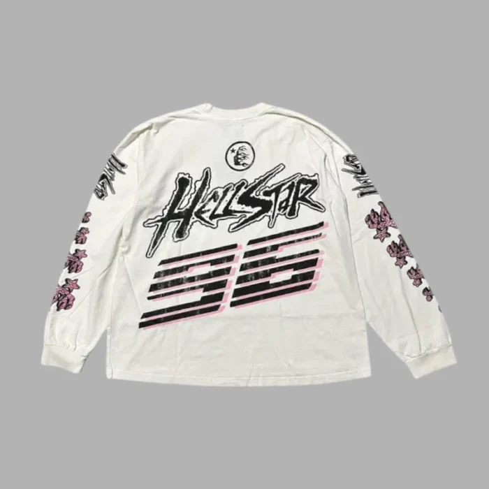 Hellstar Brain Racer Long-Sleeve Sweater White