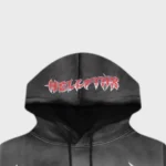 Hellstar Stars Shine Graffiti Black Hoodie