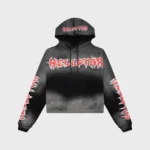 Hellstar Stars Shine Graffiti Black Hoodie