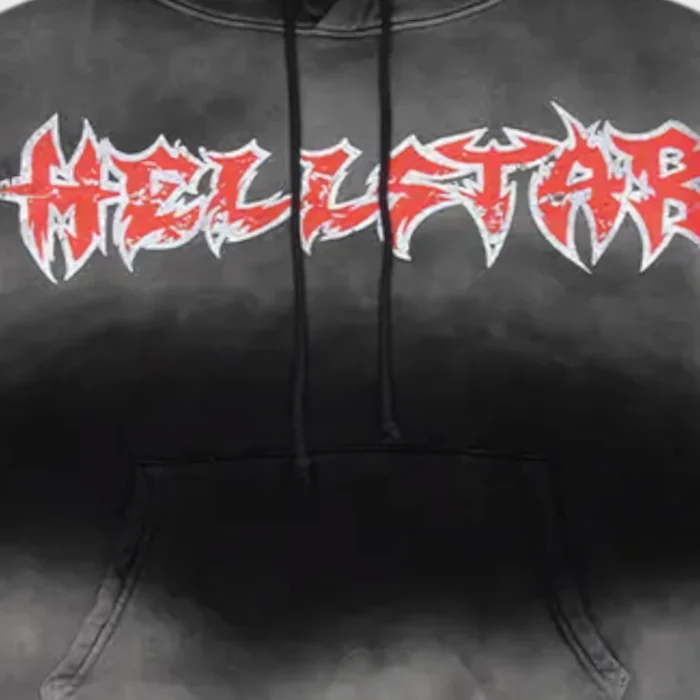 Hellstar Stars Shine Graffiti Black Hoodie