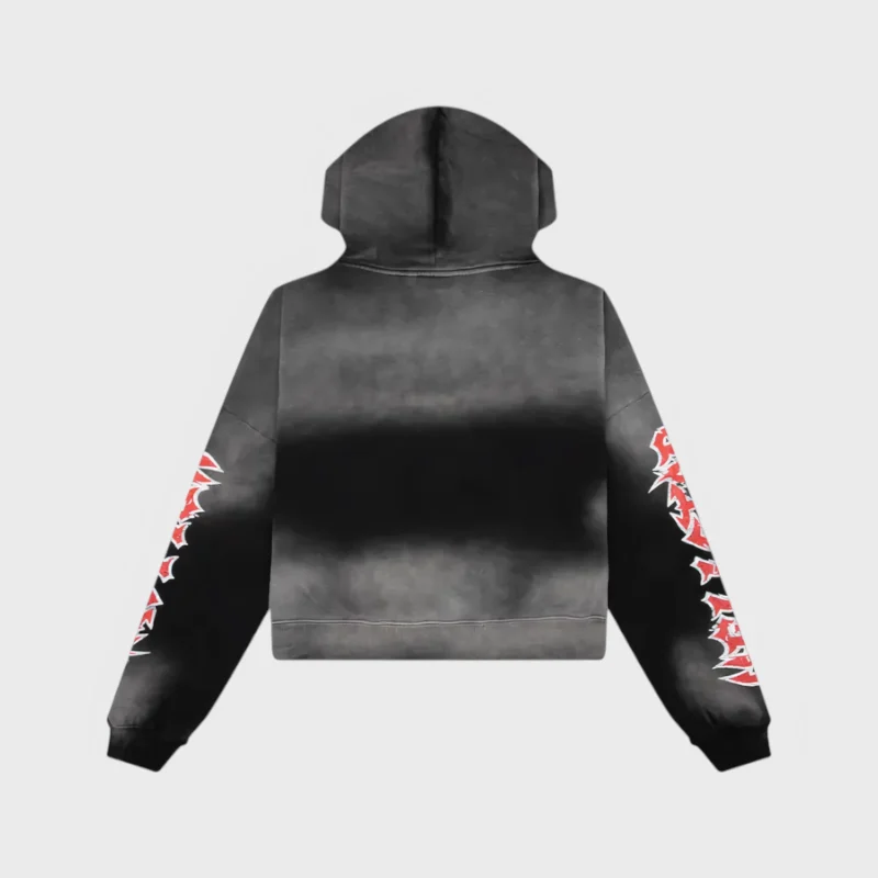 Hellstar Stars Shine Graffiti Black Hoodie