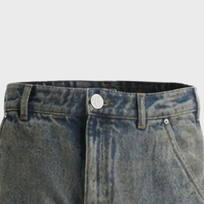 Hellstar Dirty Wash Carpenter Jeans Blue