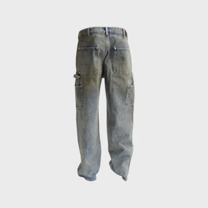Hellstar Dirty Wash Carpenter Jeans Blue