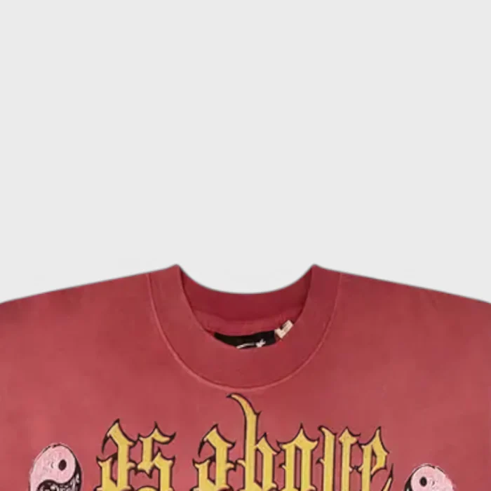 Hellstar As Above So Below T-Shirt red