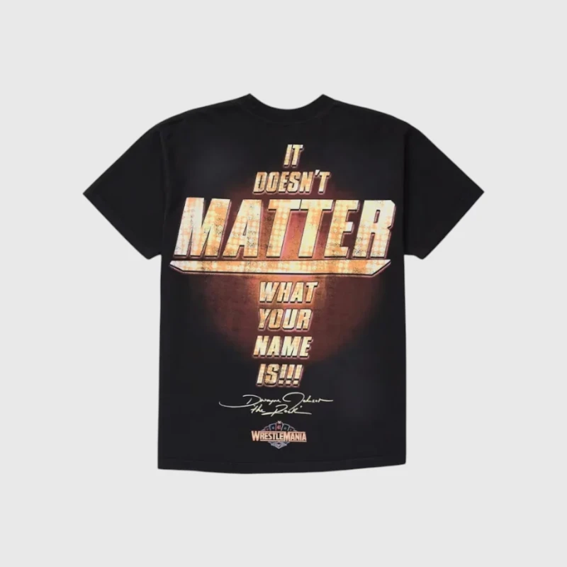 Hellstar x WWE The Rock T-Shirt black