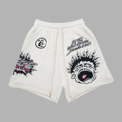Hellstar Records White Shorts Front