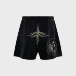 Hellstar Flame Yang Shorts black
