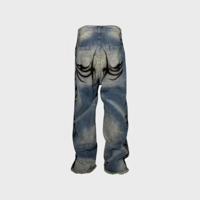 Hellstar Tribal Airbrushed Pants blue