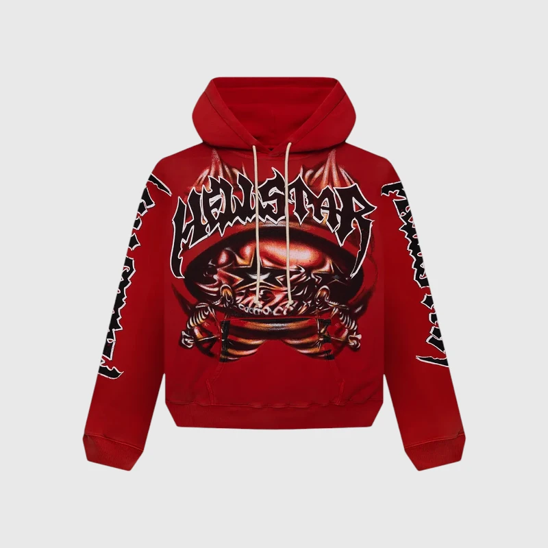 Hellstar Halloween Skeleton Airbrush Hoodie Front