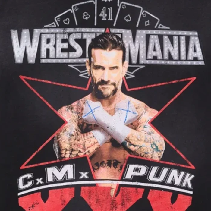 Hellstar x WWE CM Punk T-Shirt black