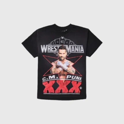 Hellstar x WWE CM Punk T-Shirt black