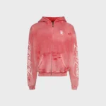 Hellstar Path To Paradise Zip-Up Red Hoodie