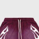Hellstar Flame Short Burgundy Closeup