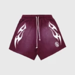 Hellstar Flame Short Burgundy Font