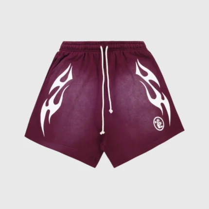 Hellstar Flame Short Burgundy Font