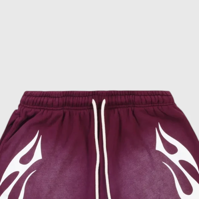 Hellstar Flame Short Burgundy Closeup