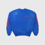 Hellstar Sports Crewneck Blue Sweater Front