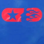 Hellstar Sports Crewneck Blue Sweater Closeup