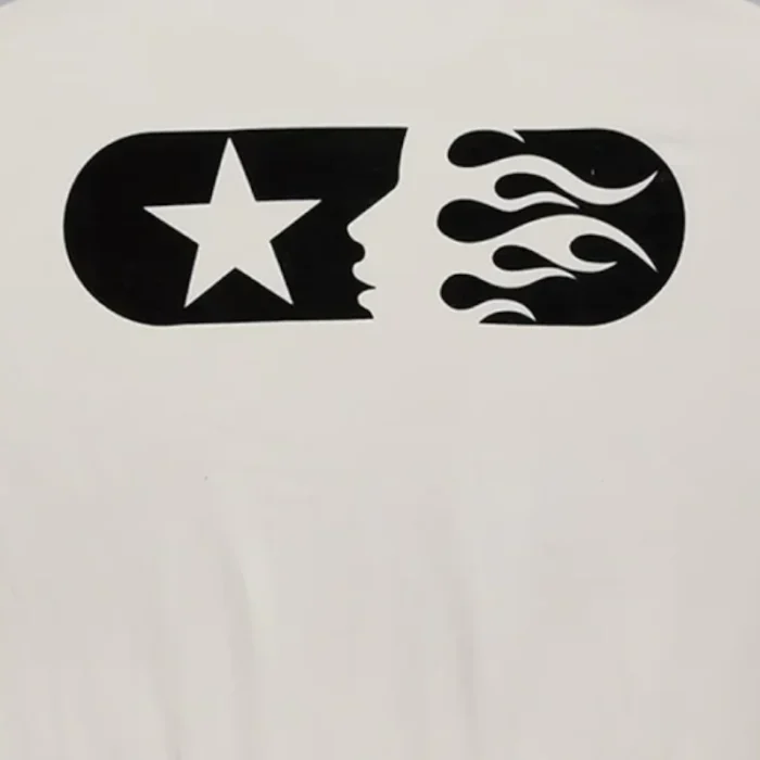 Hellstar Sports Crewneck White Sweater Closeup